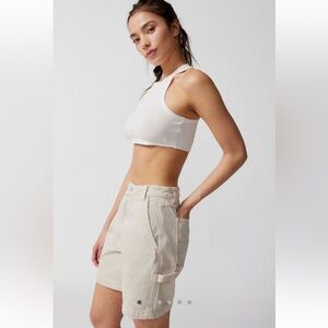 A Brand A Carrie Carpenter Denim Short Sand Size 25 NWT